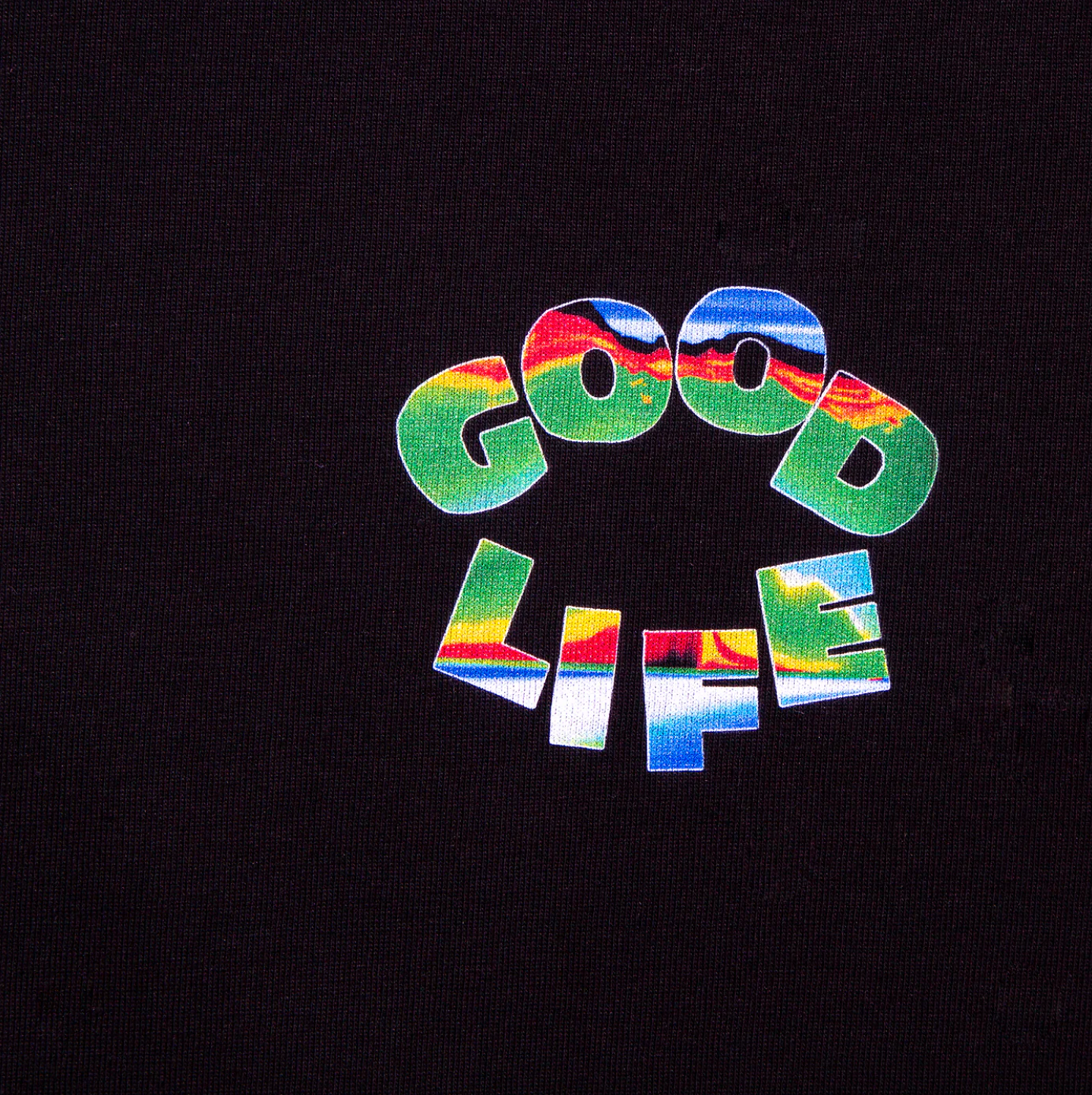 Doodle Good Life Back Print - Tshirt - Black