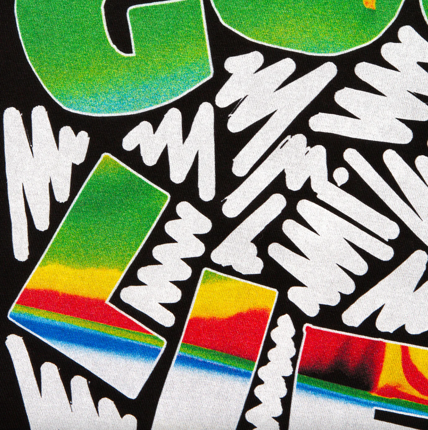 Doodle Good Life Back Print - Tshirt - Black